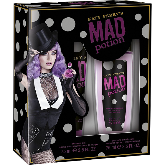 Katy Perry Mad Potion parfémovaný deodorant sklo pro ženy 75 ml + sprchový gel 75 ml, kosmetická sada