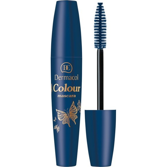 Dermacol Colour barevná řasenka 02 Navy Blue 10 ml