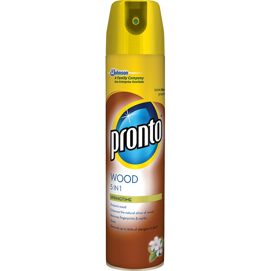 Pronto Wood 5v1 Springtime proti prachu sprej na nábytek 250 ml