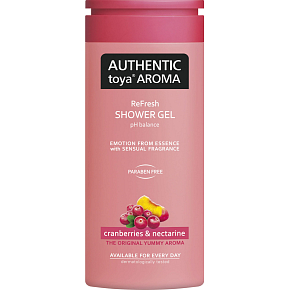 Authentic Toya Aroma żel pod prysznic żurawina i nektarynka, 400 ml