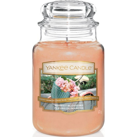 Yankee Candle Market Blossoms - Květiny z trhu vonná svíčka Classic velká sklo 623 g