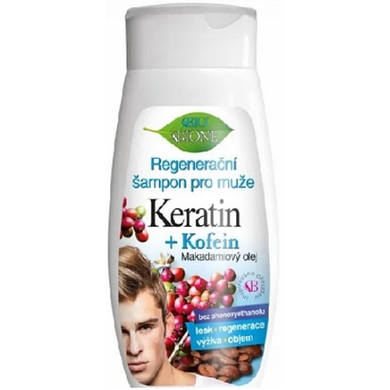 Bione Cosmetics for Men Keratin & Kofein regeneracyjny szampon do włosów 260 ml