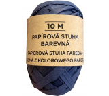 Albi Raffia naturalna wstążka papierowa Niebieska 10 m