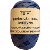 Albi Raffia naturalna wstążka papierowa Niebieska 10 m