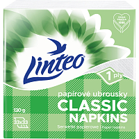 Linteo Classic 1-warstwowe białe papierowe serwetki, 33 x 33 cm, 100 szt.