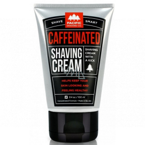 Pacific Shaving Krem do golenia z kofeiną dla mężczyzn 100 ml