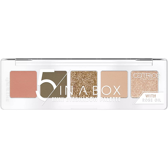 Catrice 5 In A Box Mini Eyeshadow Palette paleta očních stínů 070 Elegant Khaki Look 4 g