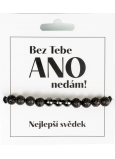 Albi Bransoletka koralikowa Bez ciebie ano nie dam Najlepszy świadek 21 cm