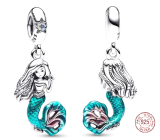 Charm Srebrna 925 Disney Mała syrenka - Ariel, zawieszka na bransoletkę