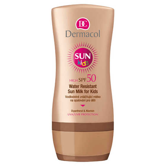 Dermacol Sun Water Resistant Sun SPF 50 voděodolné mléko na opalování pro děti 200 ml