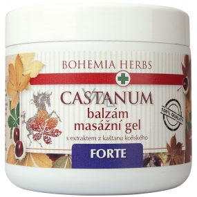 Bohemia Gifts Castanum Ekstrakt z kasztanowca zwyczajnego Forte extra silny balsam masujący żel 600 ml Bohemia Gifts Castanum Ekstrakt z kasztanowca zwyczajnego Forte extra silny balsam masujący żel 600 ml