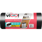 viGO worki na odpady czarne, 6 µ, 35 l, 48 × 57 cm, 50 szt.