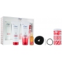 Dove Advanced šampon na vlasy 250 ml + kondicionér 250 ml + olejové sérum 50 ml + plechovka s gumičkami, vycpávkou do drdolu a pinetkou, kosmetická sada