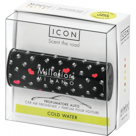 Millefiori Milano Icon Cold Water - Chladná voda vůně do auta Cuori & Fiori voní až 2 měsíce 47 g