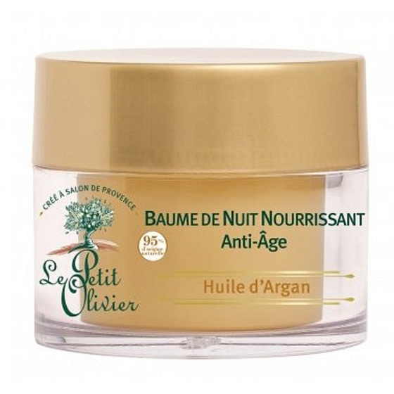 Le Petit Olivier Arganový olej Anti-Age regenerační noční balzám 50 ml