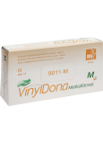 Vulkan VinylDona vinylové jednorázové bezprašné rukavice velikost M, 100 ks