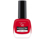 Golden Rose Keratin Nail Color lak na nehty 37 Czerwony Kolor 10,5 ml