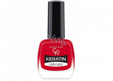 Golden Rose Keratin Nail Color lak na nehty 37 Czerwony Kolor 10,5 ml