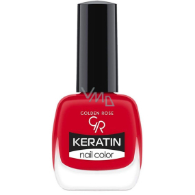 Golden Rose Keratin Nail Color lak na nehty 37 Czerwony Kolor 10,5 ml