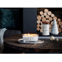 WoodWick Magnolia Birch - Magnólie a bříza vonná svíčka s dřevěným širokým knotem a víčkem loď 453 g
