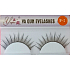 EyelaShes Umělé řasy s lepidlem F-2 Černé 1 pár