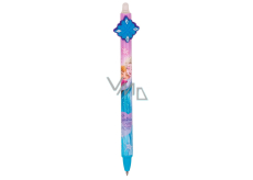 Colorino Gumowalne pióro Frozen Włóczka niebieska, niebieski wkład 0,5 mm