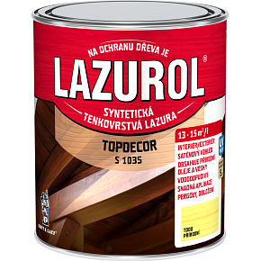 Lazurol Topdecor S1035 tenkovarstwowa lazura do drewna T000 naturalny, 750 ml