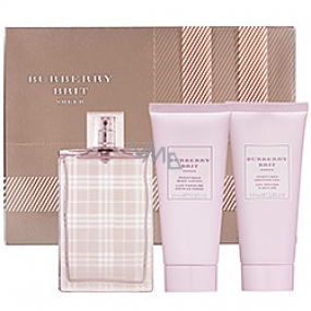 Burberry Brit Sheer toaletní voda 100 ml + tělové mléko 100 ml + sprchový gel 100 ml, pro ženy dárková sada