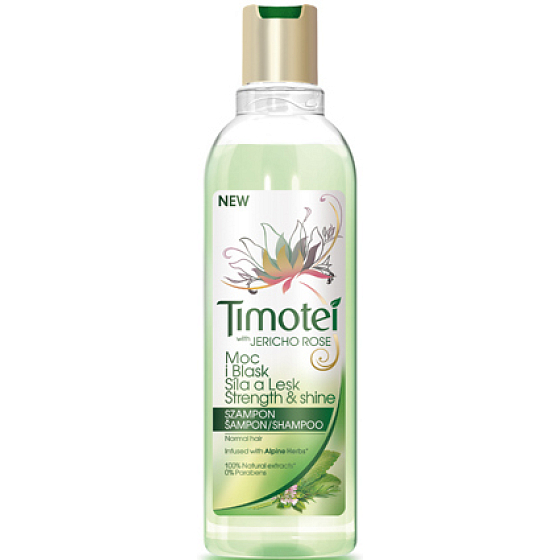 Timotei Síla a lesk šampon pro silnější vlasy a přirozený lesk 250 ml