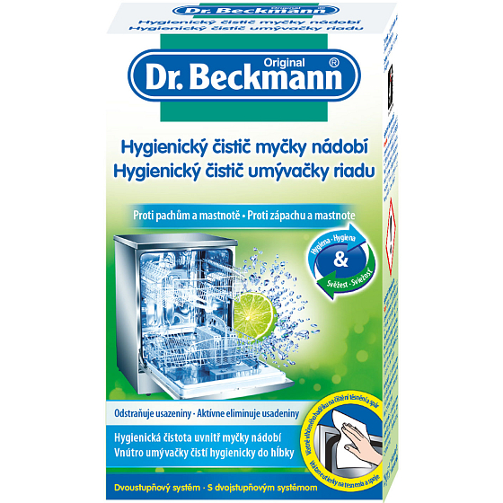 Dr. Beckmann Higieniczny środek czyszczący do zmywarek 75 g + 1 wilgotna ściereczka