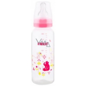 Baby Farlin Butelka dla niemowląt standardowa 3+ miesięcy różowa 240 ml AB-41012 G