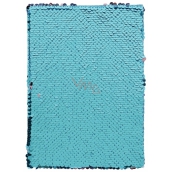 Albi Blok z cekinami niebiesko-fioletowy 15 cm x 21 cm