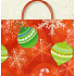 Nekupto Dárková kraftová taška 32,5 x 26 x 13 cm Vánoční 383 WCL
