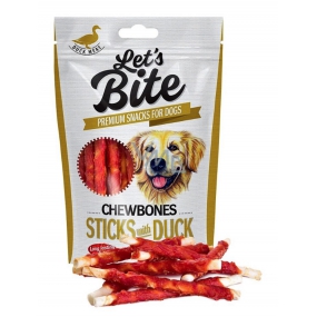 Brit Lets Bite Žvýkací kachní tyčinky doplňkové krmivo pro psy 300 g