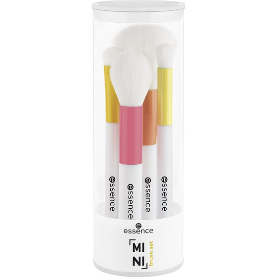 Essence Mini set štětců se syntetickými štětinami 01 Mini But Fluffy 4 kusy