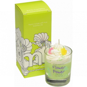 Bomb Cosmetics Słody kwiatów - Flower Power zapach naturalny, ręcznie robione świeczki w szkle palące się do 35 godzin