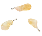 Cytryn Troml Przewieszek Naturalny Kamień S, ok. 2 - 2,8 cm, Kamień Obfitości, Sukcesu