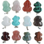 Chalcedon Żaba do szczęścia przywieszek naturalny kamień cca 20 x 15 mm, kamień miłości, radości