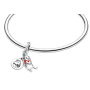 Charm Srebrna 925 Disney Kubu Puchatek - Urodzinowy Kubu Puchatek, 2w1 zawieszka na bransoletkę urodziny