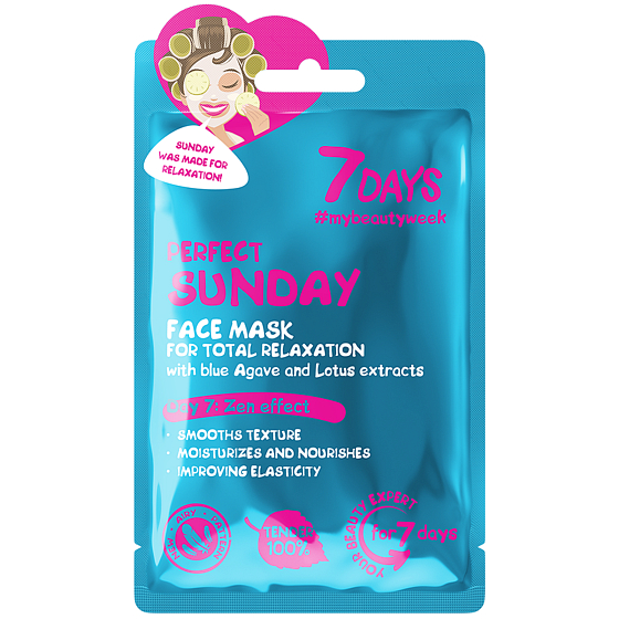 7Days Perfect Sunday maska do twarzy z tkaniny dla wszystkich rodzajów skóry 28 g