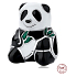 Zawieszka ze srebra próby 925 Panda, koralik do bransoletki