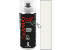 Balsprej vrchní univerzální akrylový sprej RAL 9010 Bílá mat 400 ml