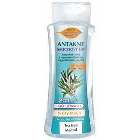 Bione Cosmetics Antakne Salicylowy alkohol z drzewa herbacianego i mentolem 255 ml
