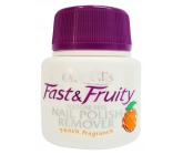 Easy Nails Fast & Fruity odlakovač na nehty s houbičkou Broskev 50 ml