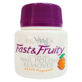 Easy Nails Fast & Fruity odlakovač na nehty s houbičkou Broskev 50 ml Easy Nails Fast & Fruity odlakovač na nehty s houbičkou Broskev 50 ml
