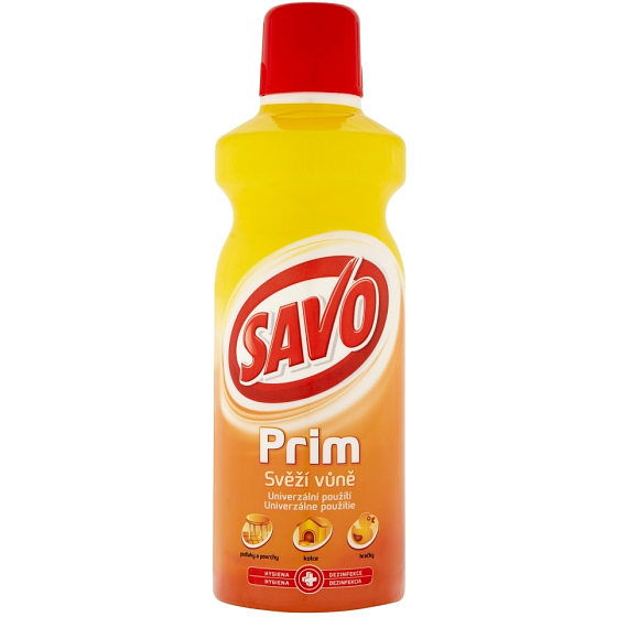 Savo Prim Svěží vůně tekutý čisticí a dezinfekční prostředek 1 l