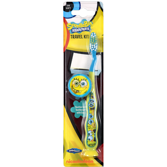 SpongeBob Soft 3D szczoteczka do zębów dla dzieci z osłonką