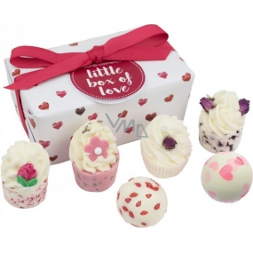 Bomb Cosmetics Luxusní sada plná lásky kulička 2 x 30 g + špalíček 4 x 50 g, kosmetická sada