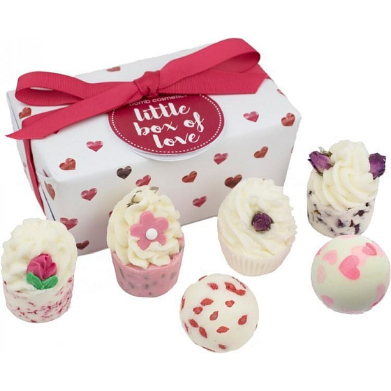 Bomb Cosmetics Luxusní sada plná lásky kulička 2 x 30 g + špalíček 4 x 50 g, kosmetická sada