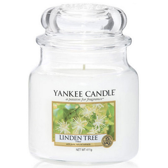 Yankee Candle Linden Tree - Lípa vonná svíčka Classic střední sklo 411 g